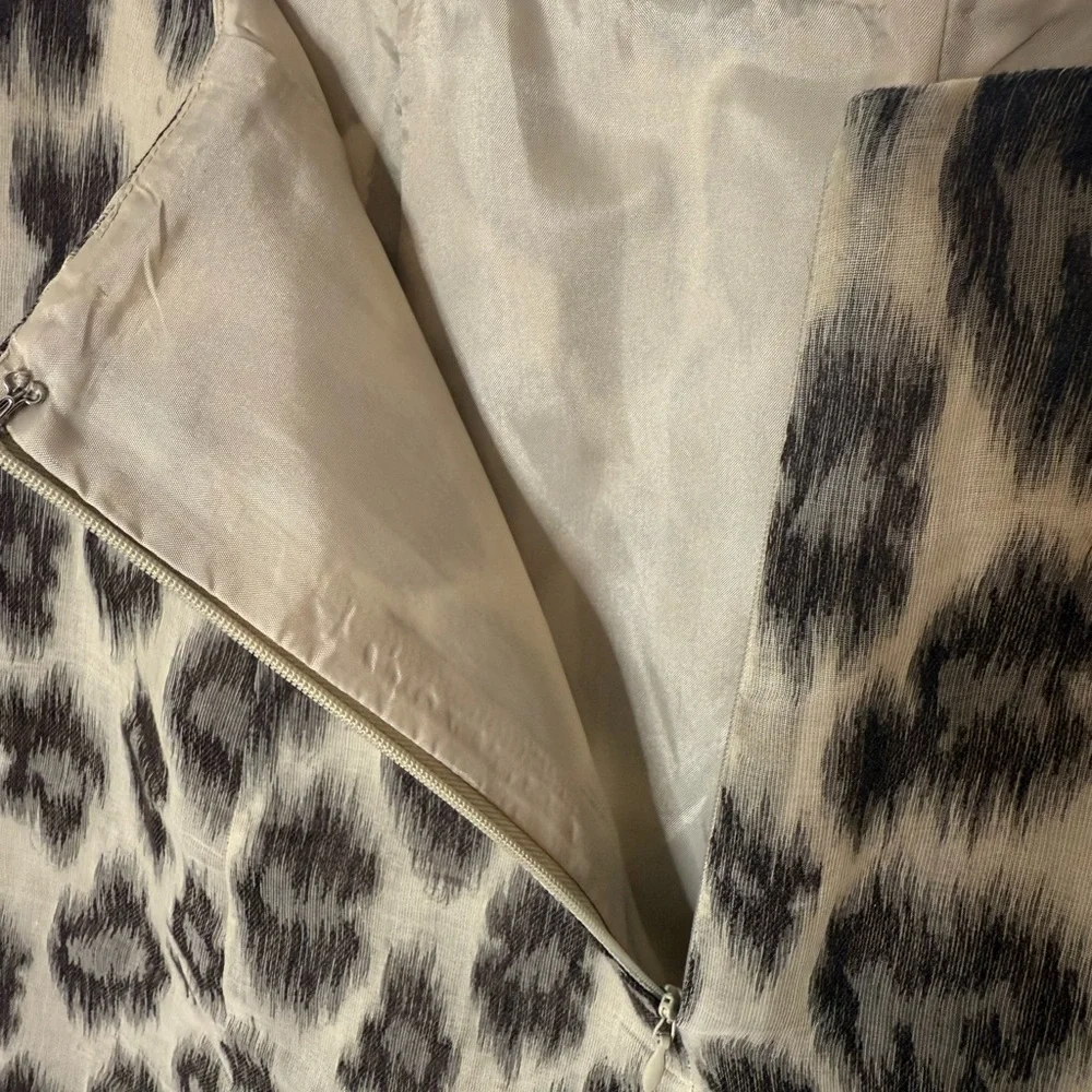 Talbots Animal Print A-Line Skirt - Picture 5 of 13